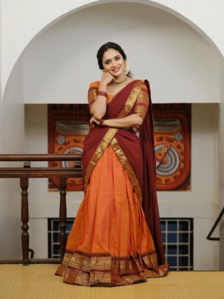 Kanjivaram silk lehanga