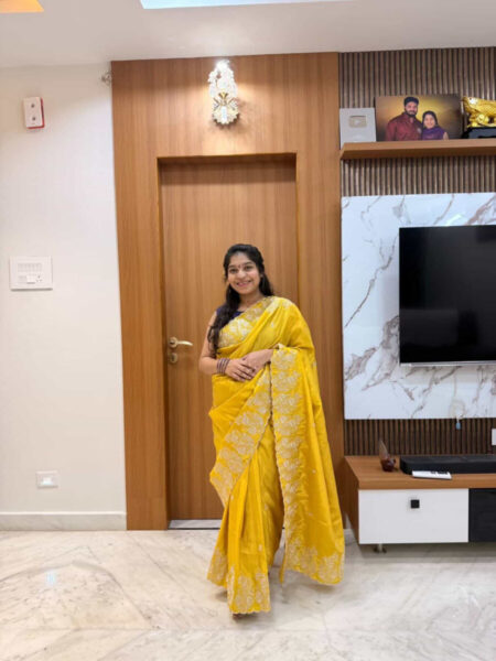 Codding work saree