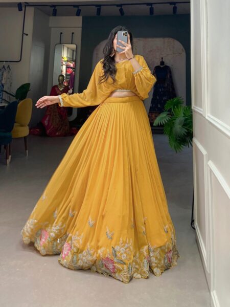 Georgette embroidery dress