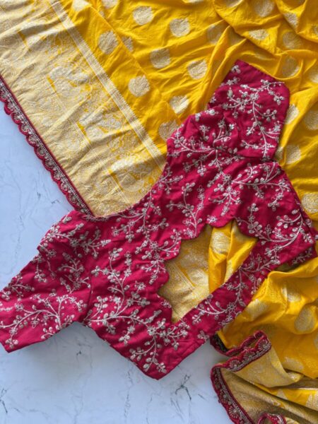 Pure banarasi satin saree