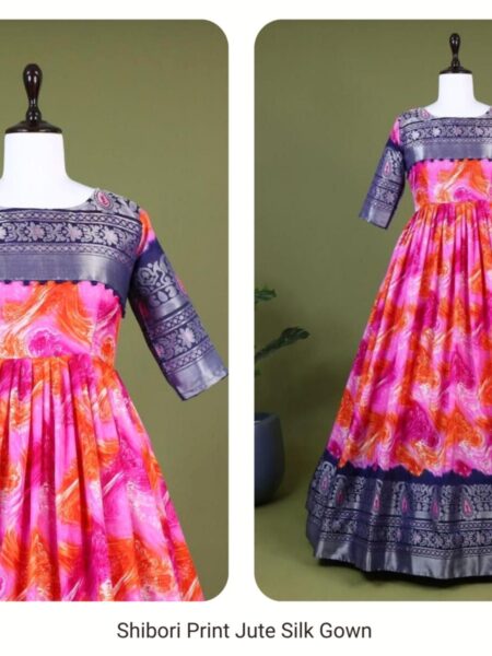 Shibori print frock