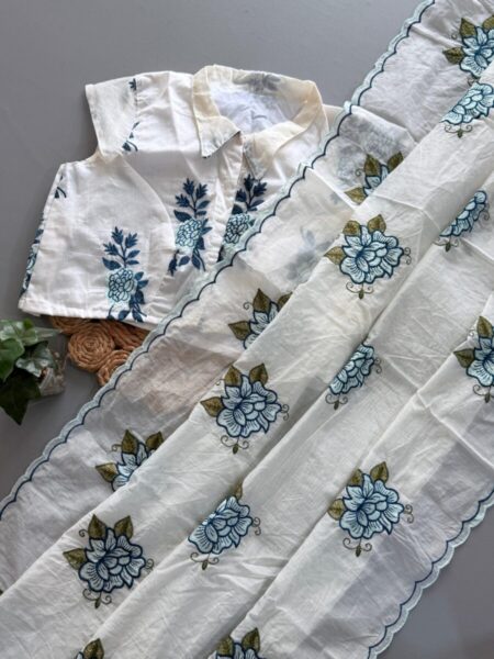 Mulchanderi saree