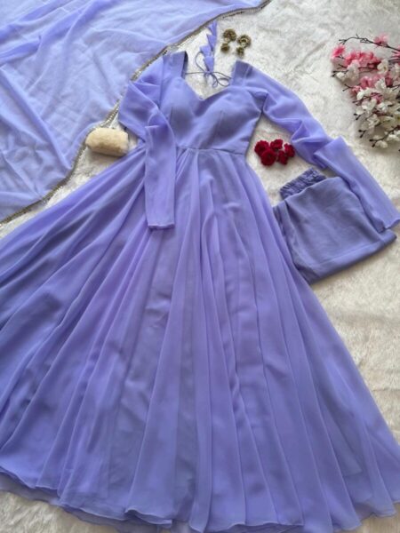 Georgette anarkali dress