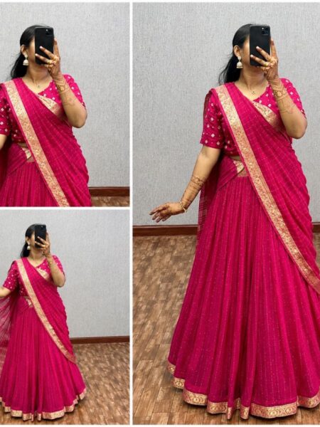Pure vintage sequence viscous georgette