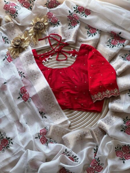Redrose kota saree