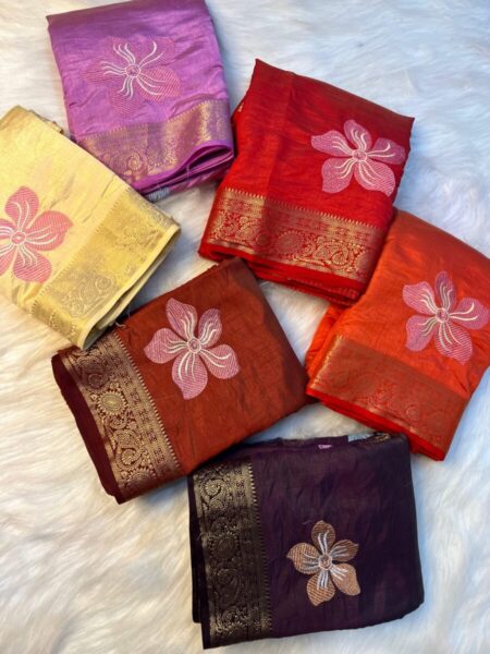 Soft tussar silk saree