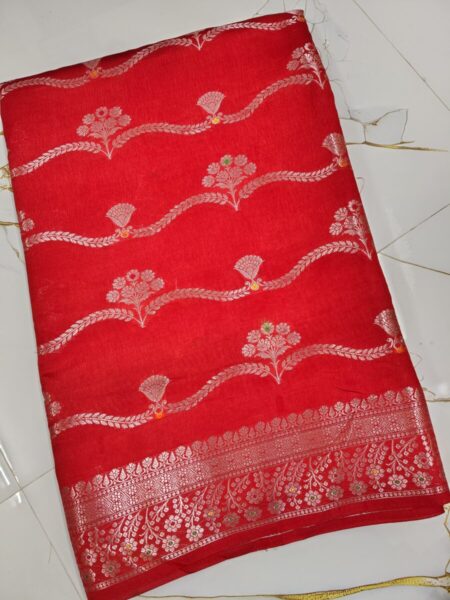 Pure green mango sarees