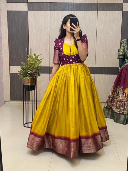 Long gown with koti