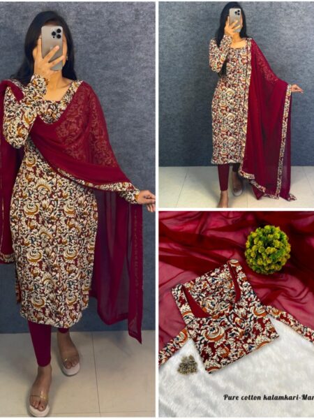 Kalamkari graceful kurthi