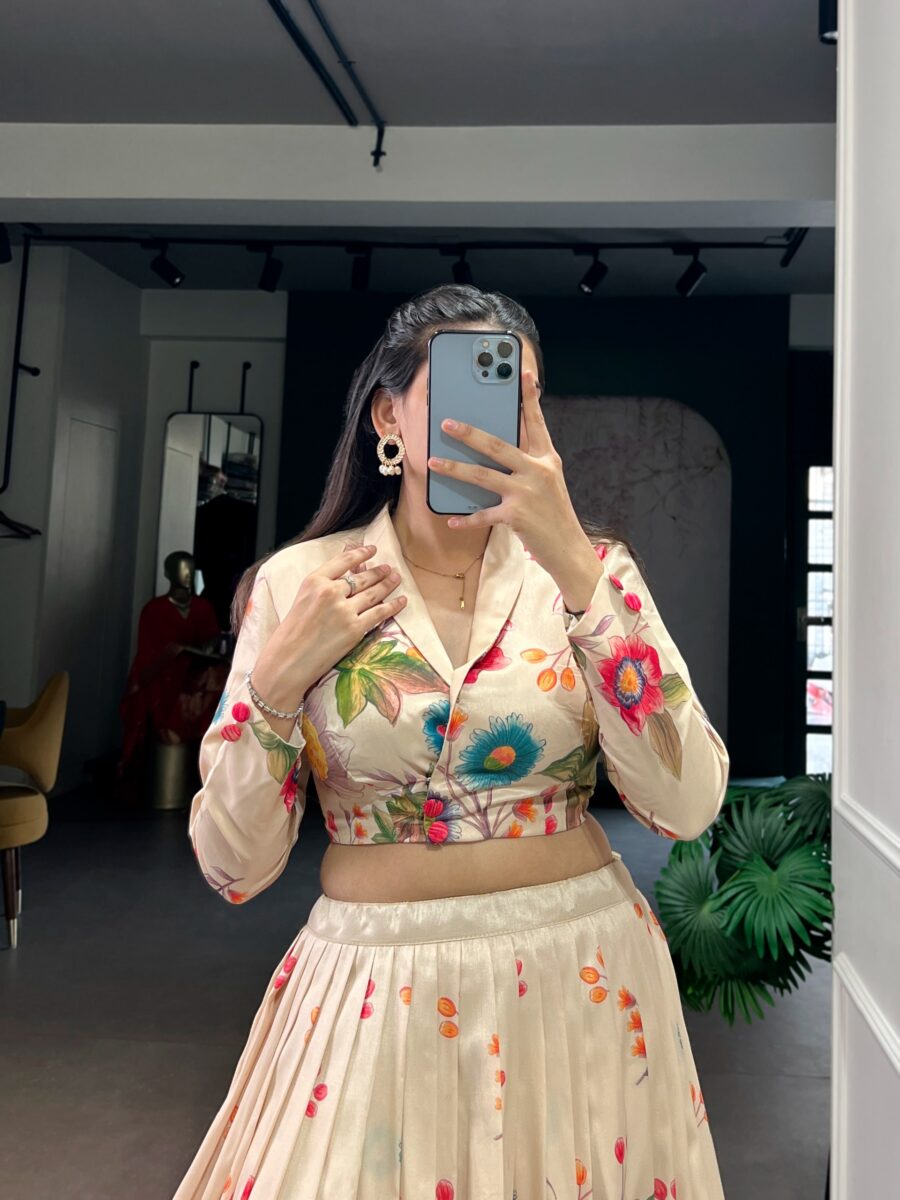 Trending tusser silk lehanga - Image 6