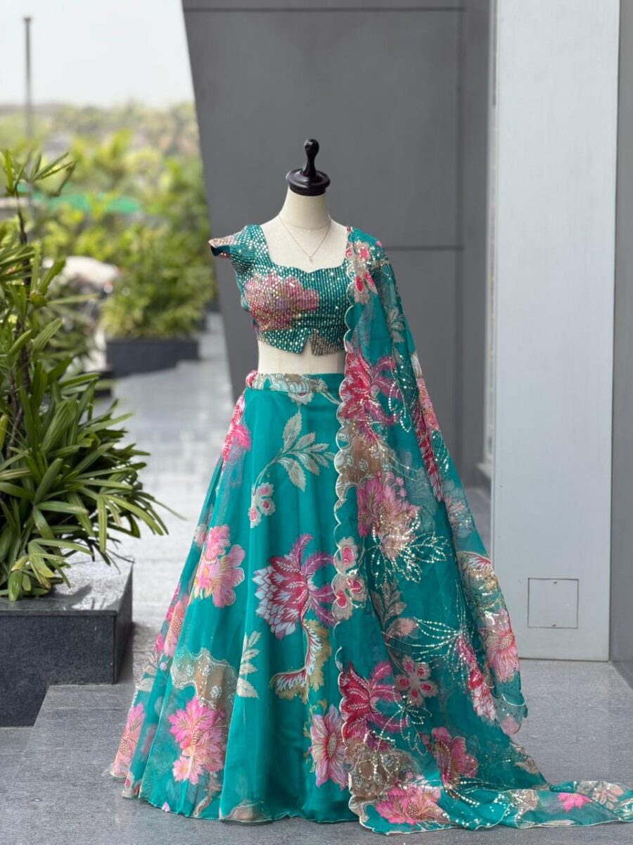 Pure organza lehanga - Image 3