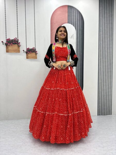 Trending mirror work dress