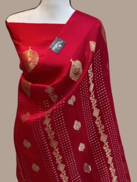 Banarasi warm silk dyed sarees