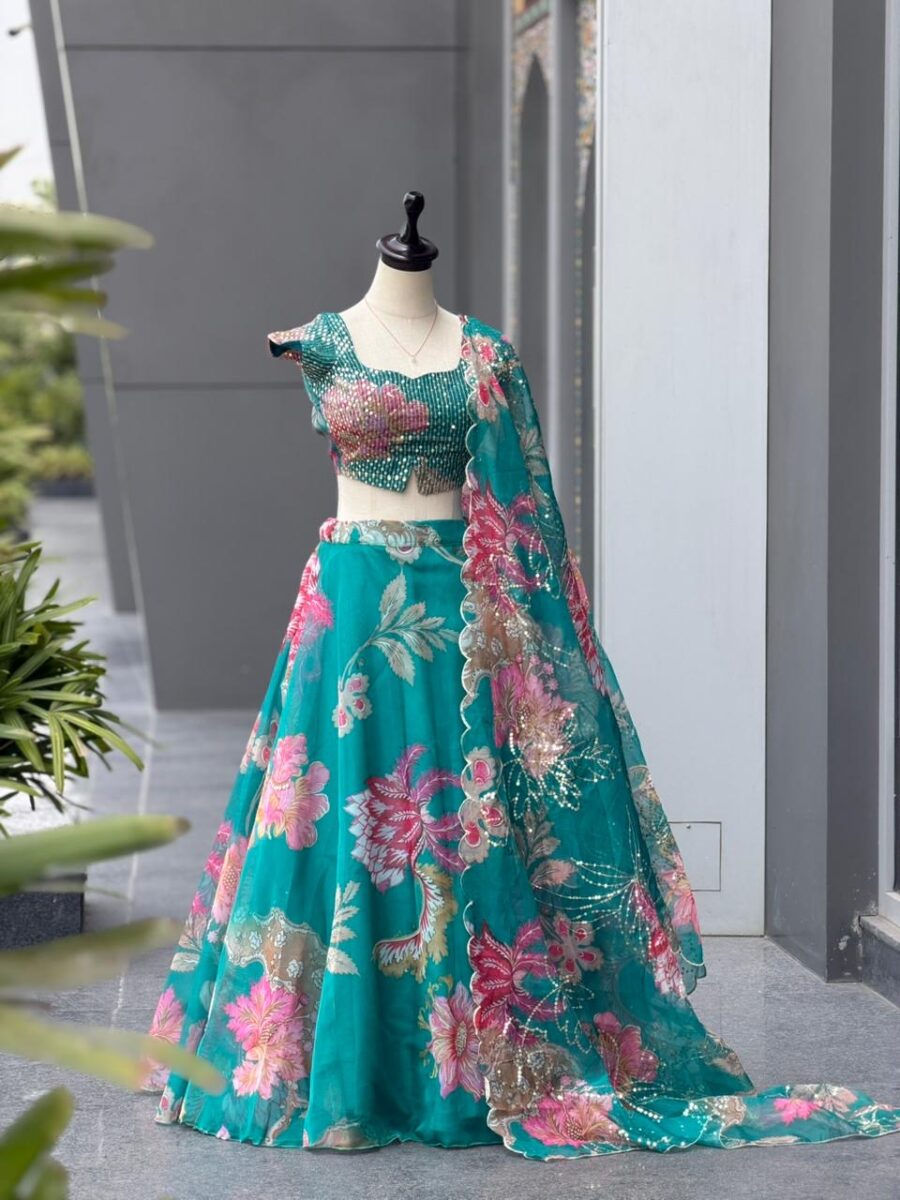Pure organza lehanga - Image 4
