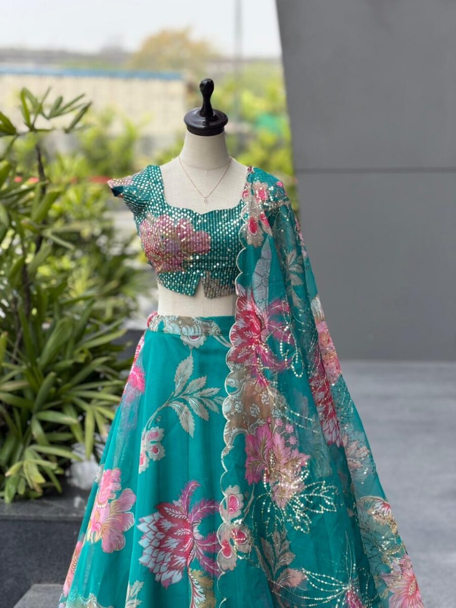 Pure organza lehanga - Image 5