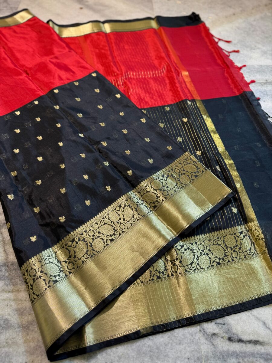 Banarasi katan saree - Image 4