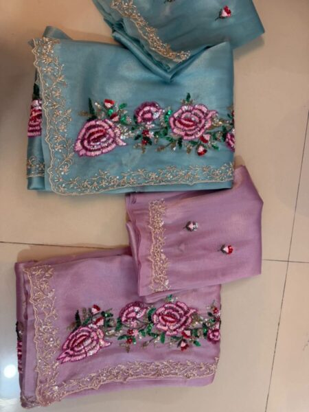 Hand work saree