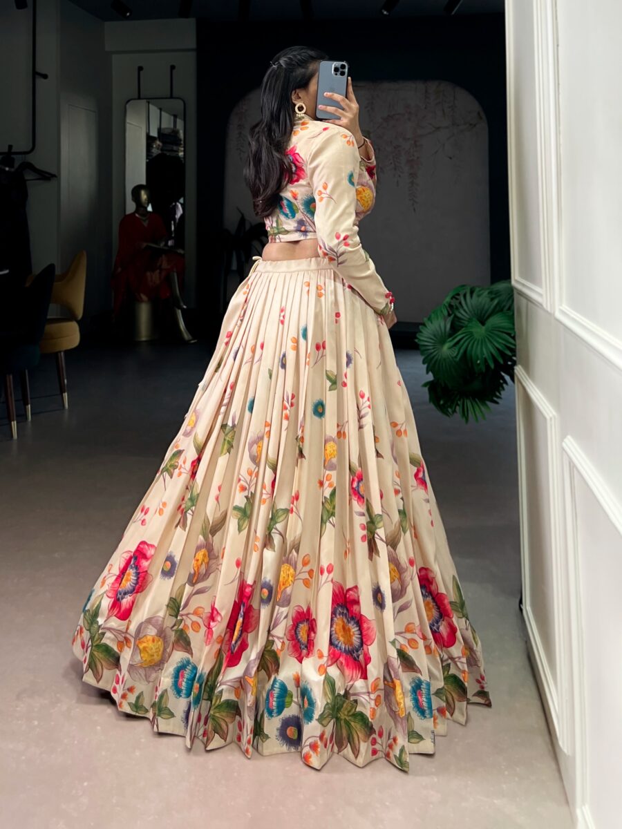 Trending tusser silk lehanga - Image 5