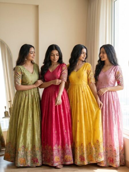 Soft crush frocks