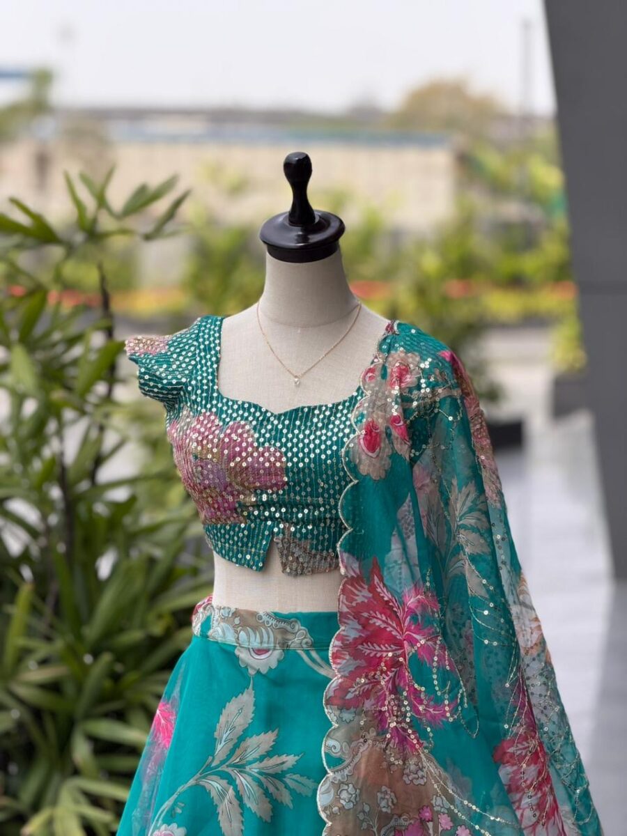 Pure organza lehanga - Image 2