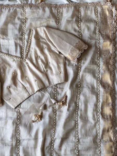 Pure soft tissue saree