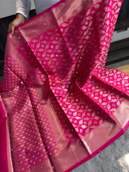 Kanchipuram style soft katan fabric