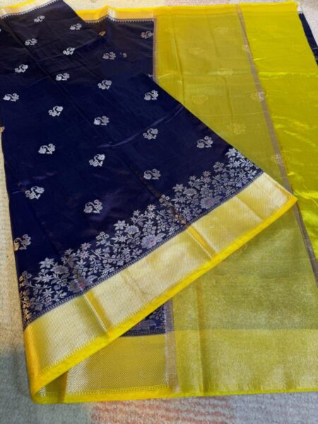Banarasi semi georgette dyed sarees