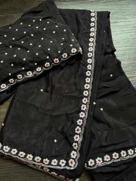 Pure chinon sarees