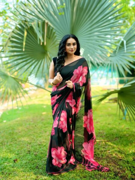 Vishal georgette saree