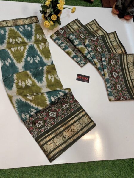 Pure malai dupia silk saree
